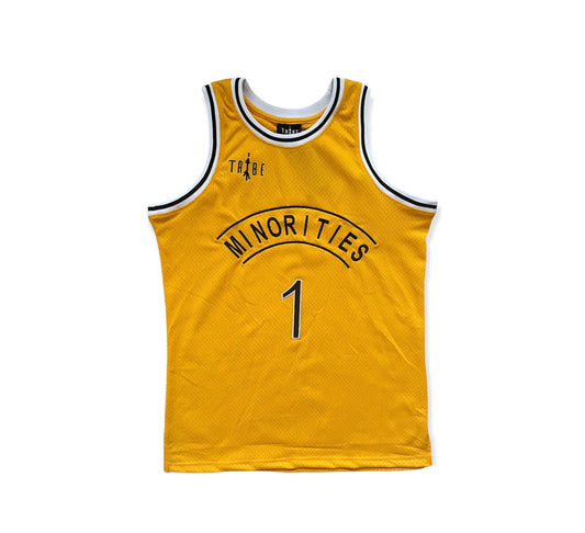 "Minorities are Major" Basketball Jersey - Yellow