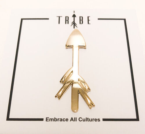 Gold Plated Arrow Pin