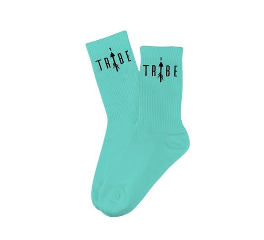 Tribe X Logo Socks - Dolph Teal