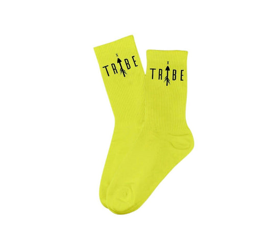 Tribe X Logo Socks - Slime Green
