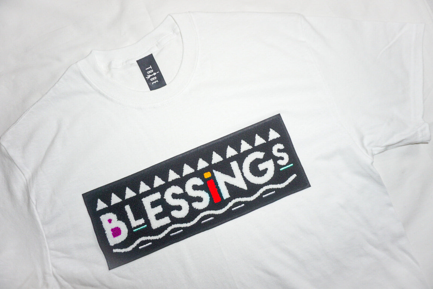 White “Blessings” Tee